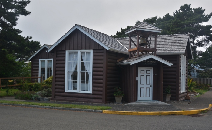 the Little Log Church in Yachats